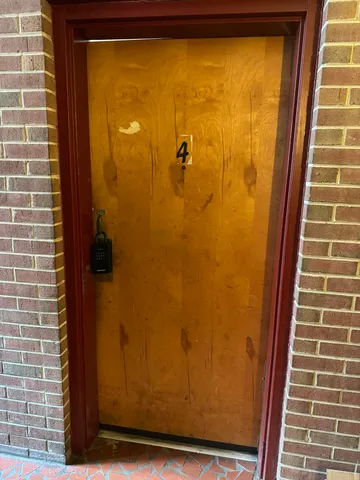 a view of a door