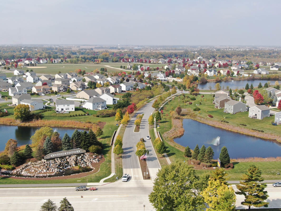 2721 Berrywood Lane Yorkville, IL 60560 - Photo 26 of 38 an aerial view of residential house with outdoor space