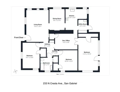 $1,078,000 | 233 North Cresta Avenue, San Gabriel, CA 91775