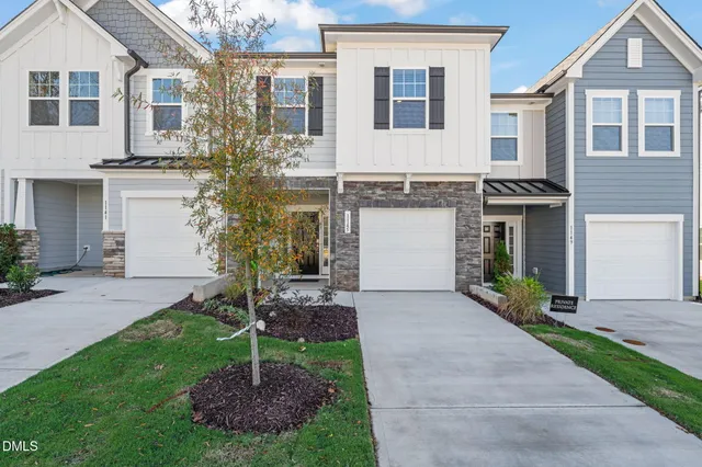 a house view with a garden space