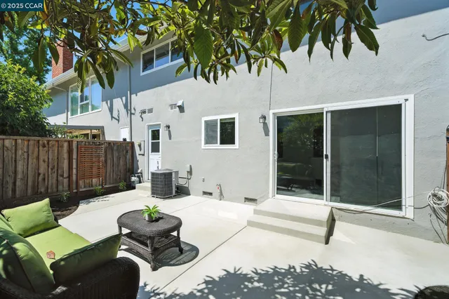 a outdoor space with patio furniture