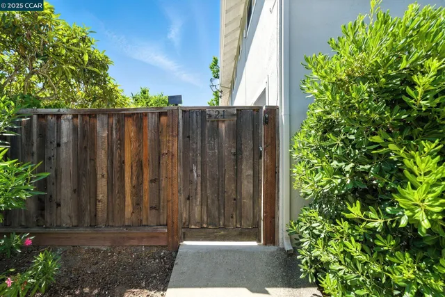 a view of wooden fence