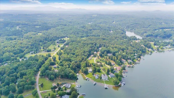 a view of a green yard