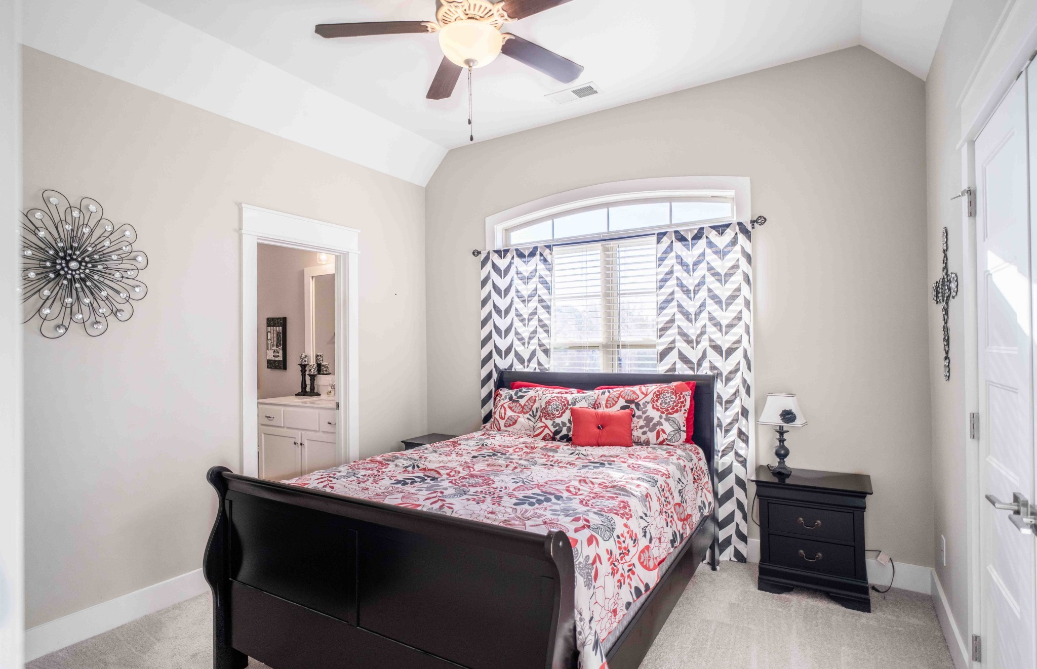 810 Stovers Glen Drive Murfreesboro, TN 37128 - Photo 12 of 21 a bedroom with a large bed and a chandelier