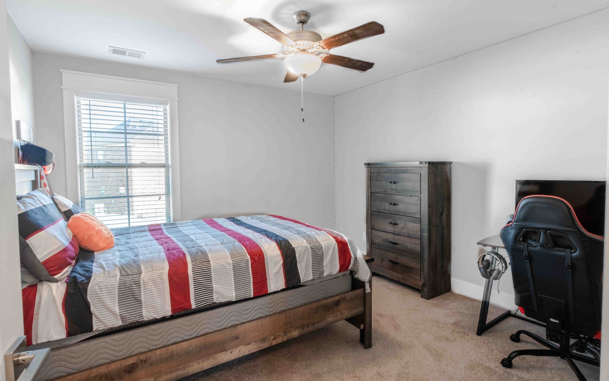 810 Stovers Glen Drive Murfreesboro, TN 37128 - Photo 14 of 21 a bedroom with a bed and a chandelier