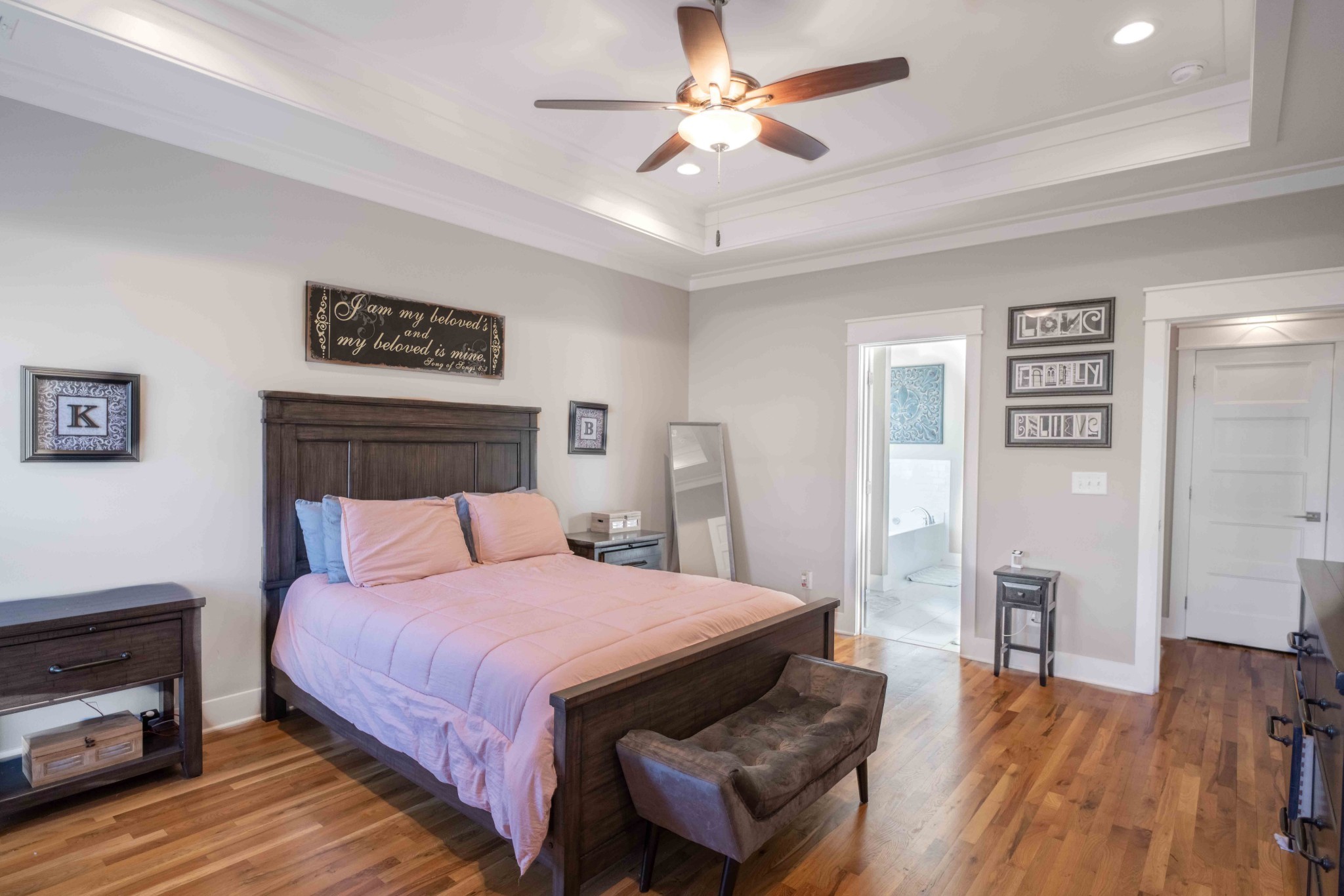 810 Stovers Glen Drive Murfreesboro, TN 37128 - Photo 10 of 21 a bedroom with a bed and wooden floor