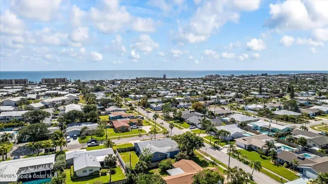 an aerial view of a city