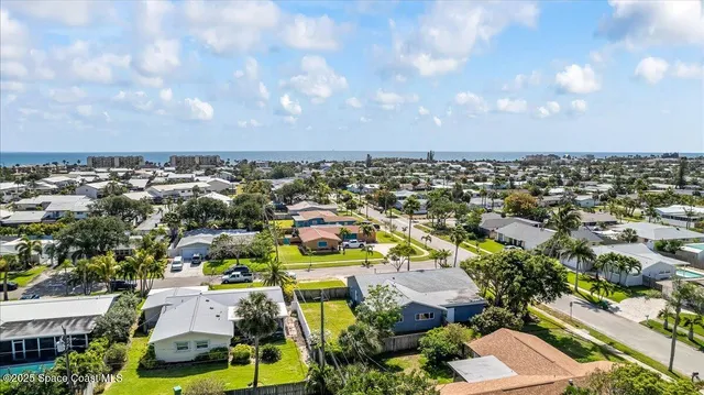 an aerial view of a city