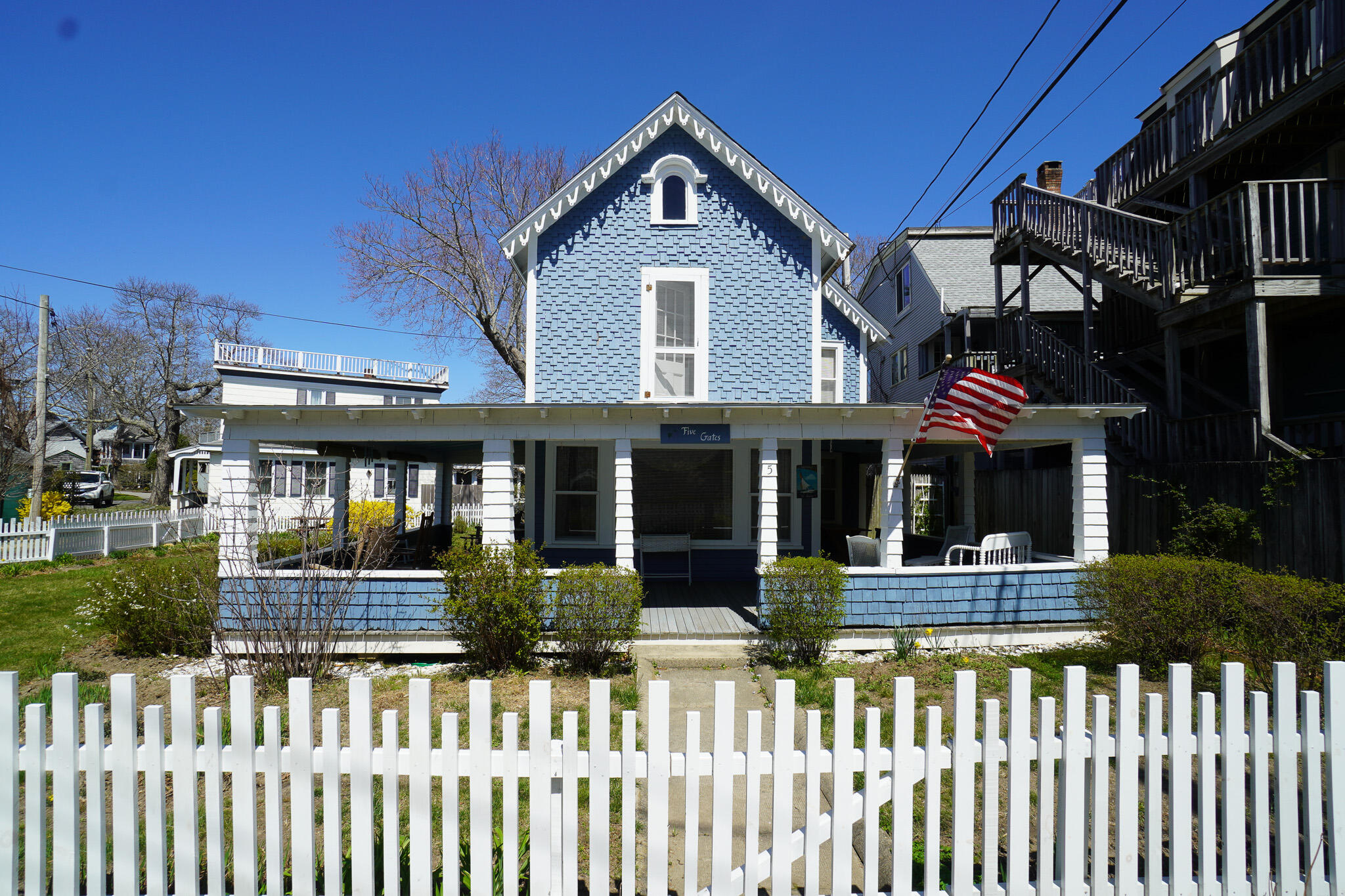 a front view of a house