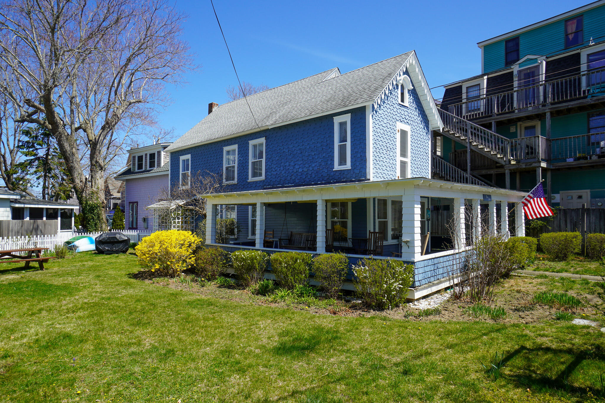 5 Tabernacle Avenue Oak Bluffs, MA 02557 - Photo 2 of 37 a view of a house with backyard and sitting area