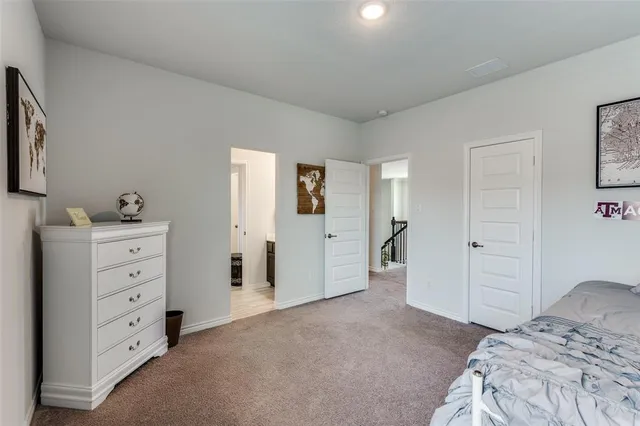 a view of a hallway with workspace