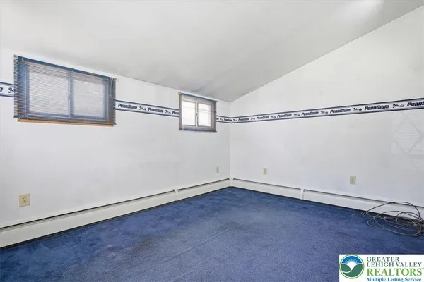 a view of a room with racks