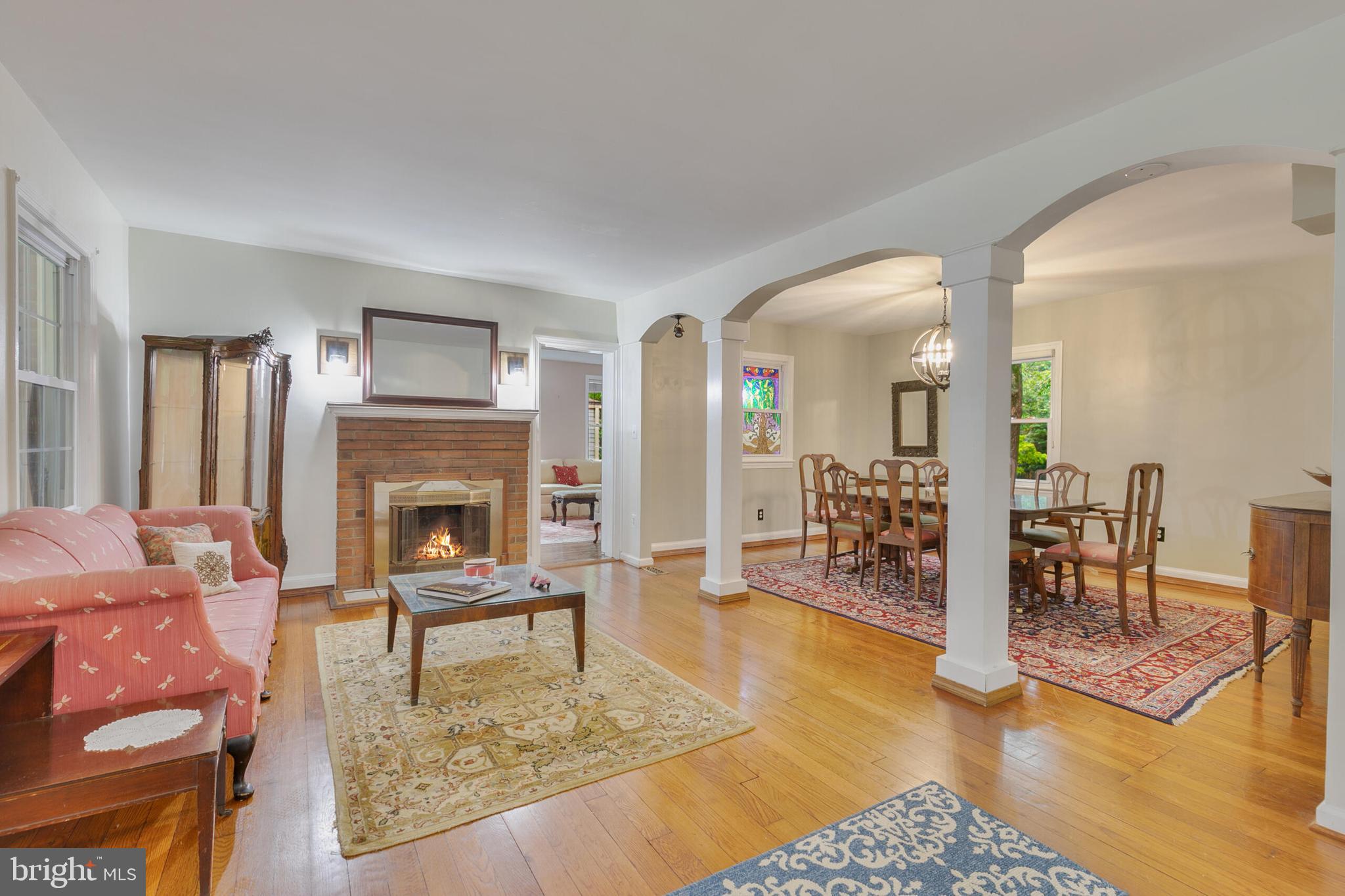 210 Northmoor Drive Silver Spring, MD 20901 - Photo 2 of 43 a living room with furniture and a fireplace