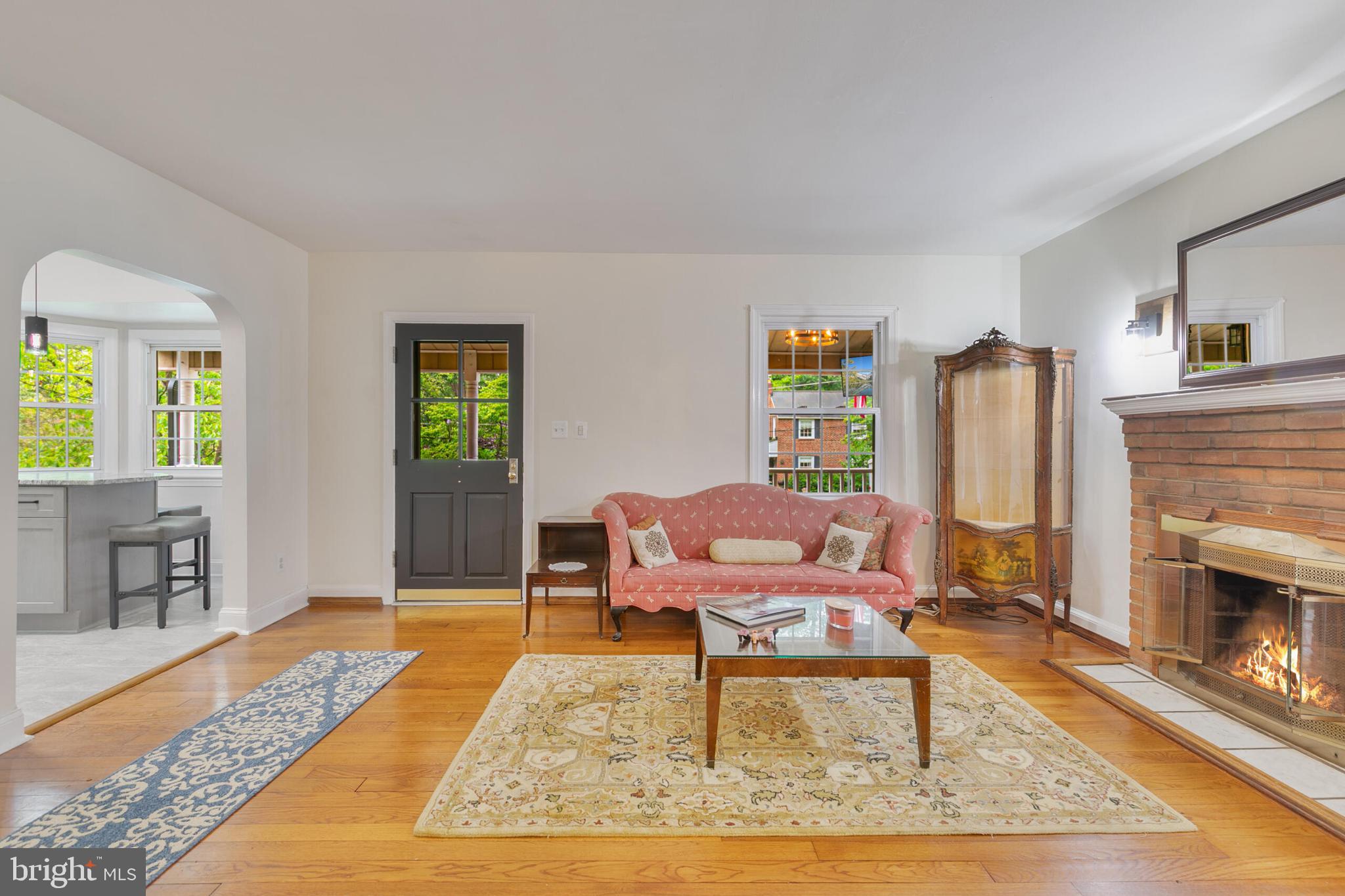 210 Northmoor Drive Silver Spring, MD 20901 - Photo 3 of 43 a living room with furniture and a fireplace