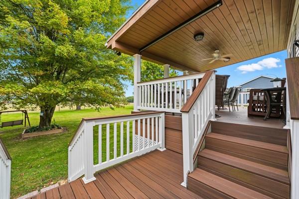 19 Yankee Ridge Road Mercer, PA 16137 - Photo 34 of 42 a view of a couches with wooden floor and fence