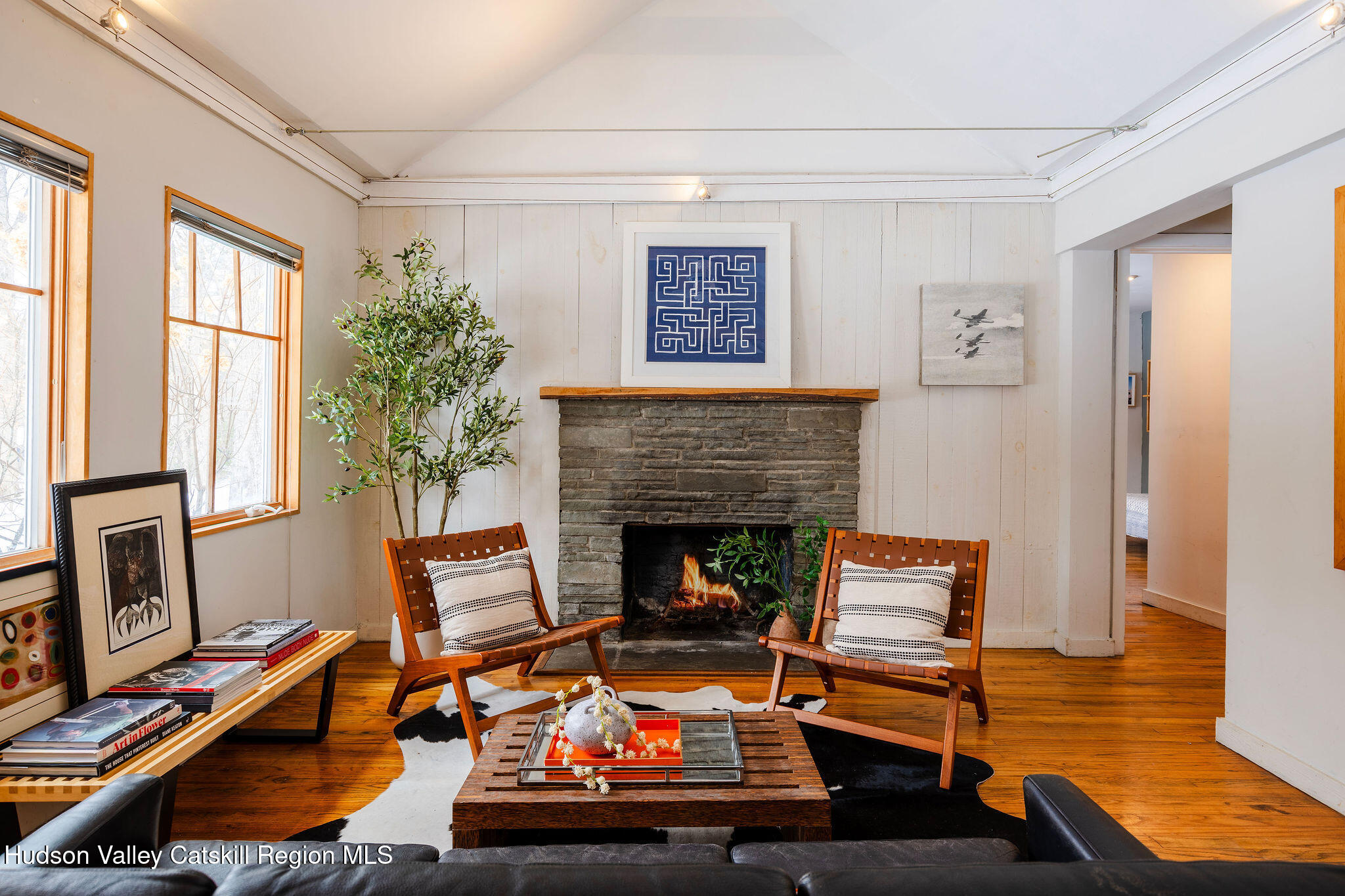 171 West Hurley Road West Hurley, NY 12491 - Photo 6 of 35 a living room with furniture fireplace and flat screen tv