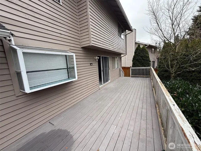 a view of a house with a deck
