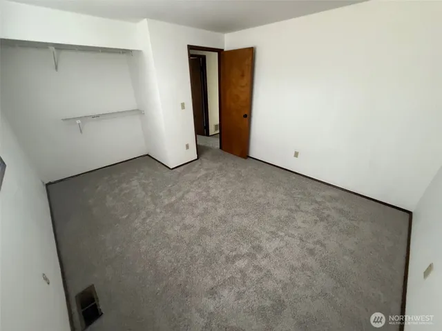 a view of a room with closet