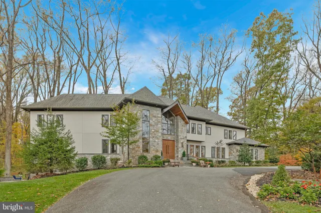 front view of a house with a street