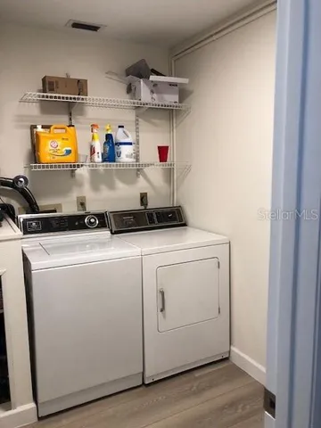 a room with storage and utility