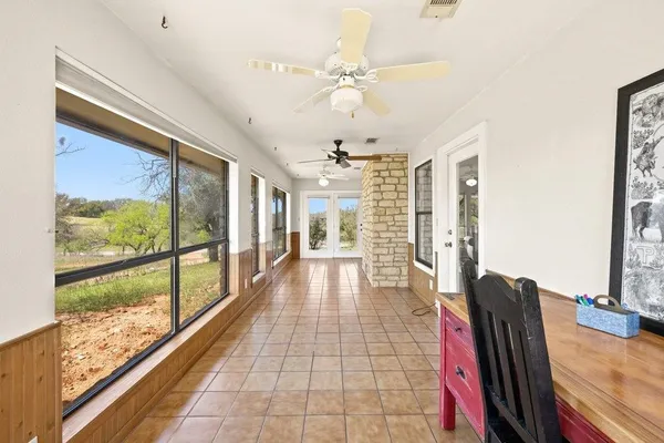 a very nice looking room with a large window