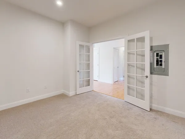 an empty room with a empty space