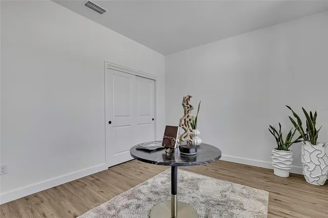 a house view with a backyard