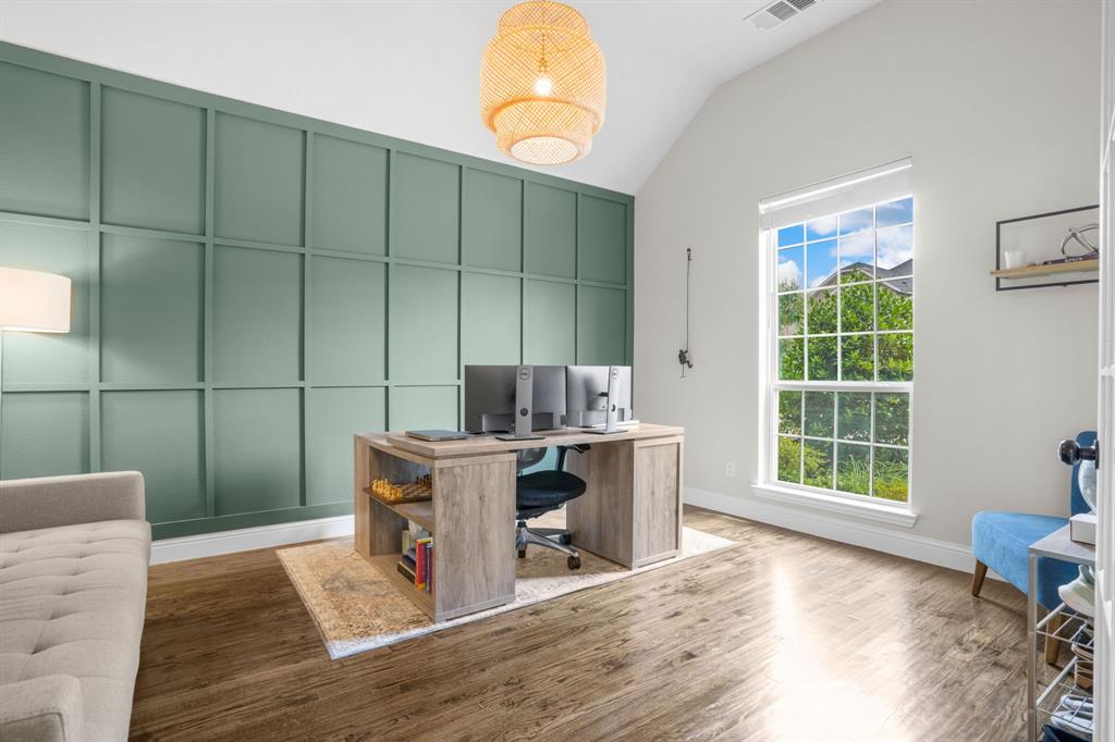 853 Field Crossing Little Elm, TX 76227 - Photo 3 of 24 a workspace with furniture and window