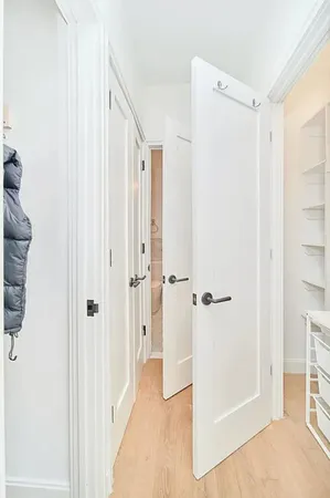 a view of a bathroom with a shower