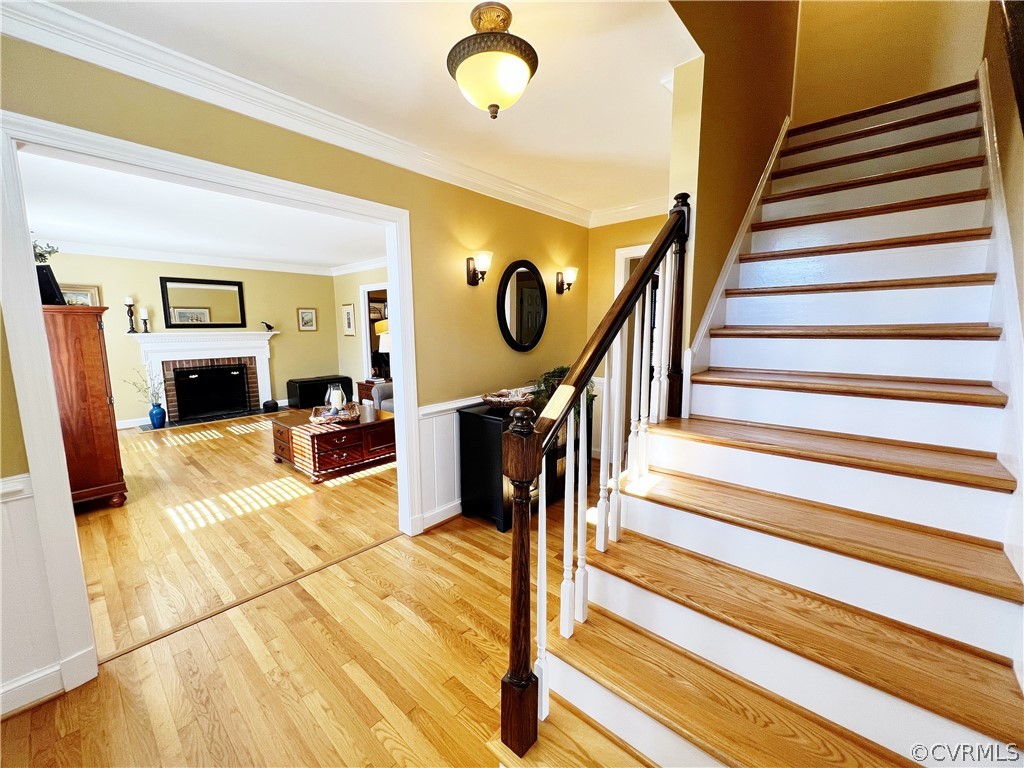 13330 West Salisbury Road Midlothian, VA 23113 - Photo 2 of 50 a view of entryway and hall with wooden floor