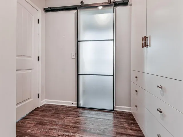 a view of an empty room