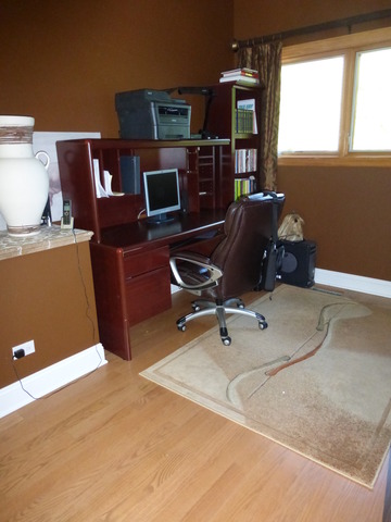 2928 Covert Road Glenview, IL 60025 - Photo 13 of 23 a view of a workspace with furniture and a window