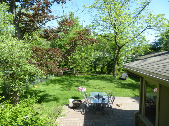2928 Covert Road Glenview, IL 60025 - Photo 23 of 23 a view of backyard with seating area and green space