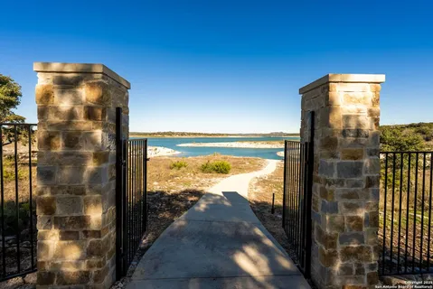 a view of a glass door and a window