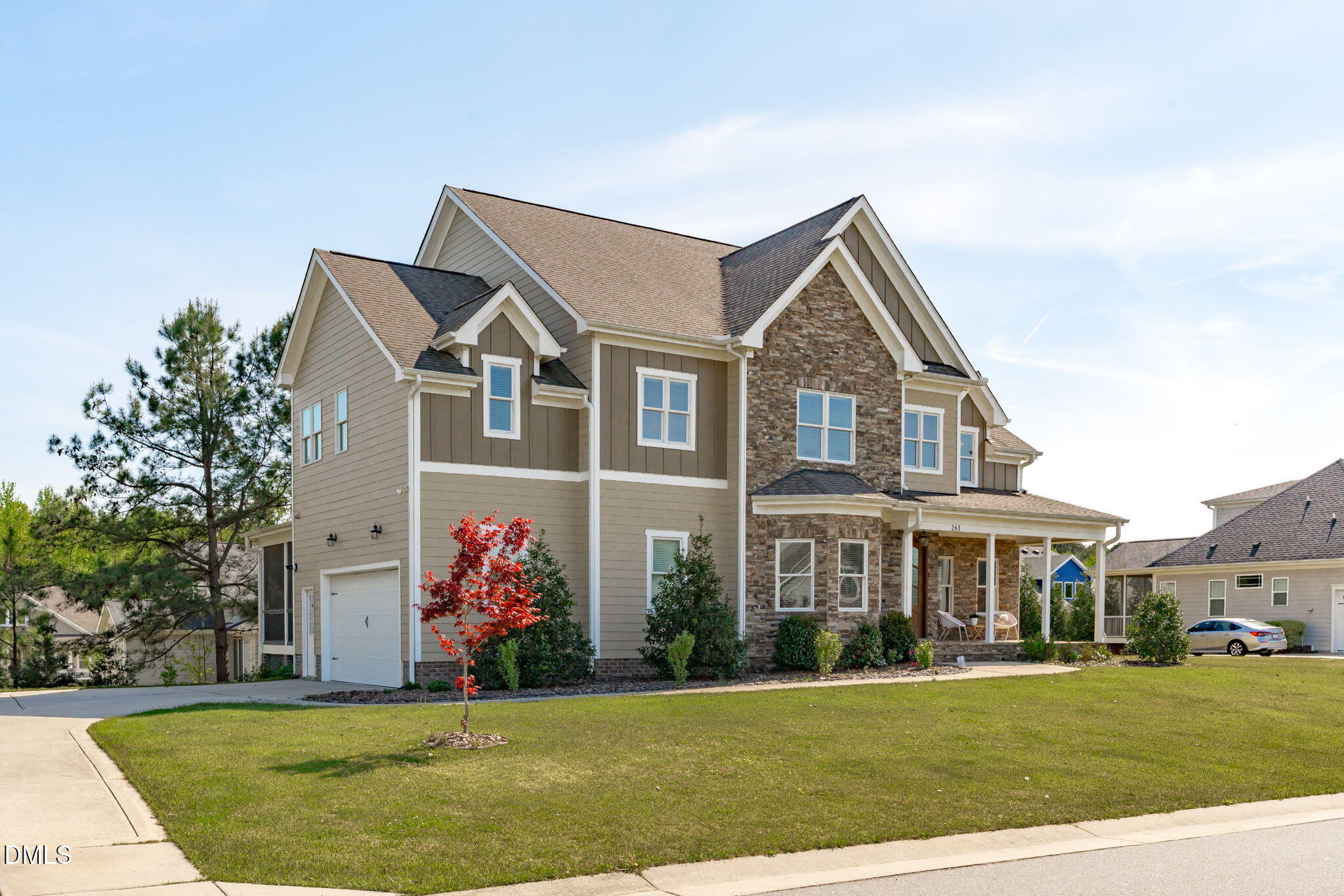 261 Character Drive Rolesville, NC 27571 - Photo 8 of 61 a front view of building with yard and green space