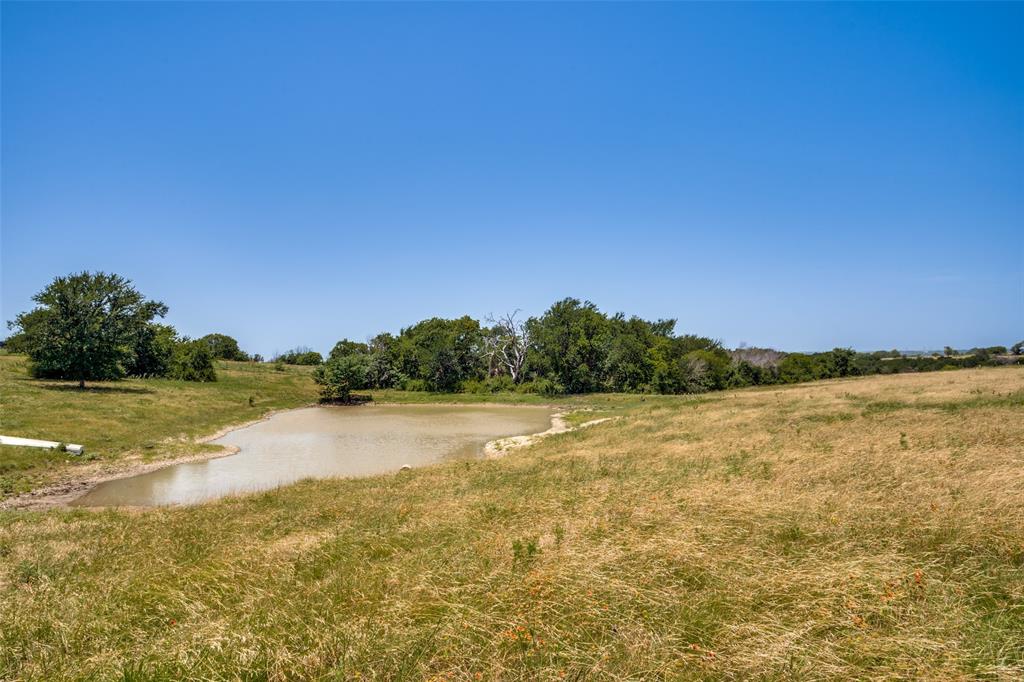 243 ROCK Court Decatur, TX 76234 - Photo 23 of 25 Expansive natural landscape featuring a pond surrounded by rolling grassy hills and mature trees