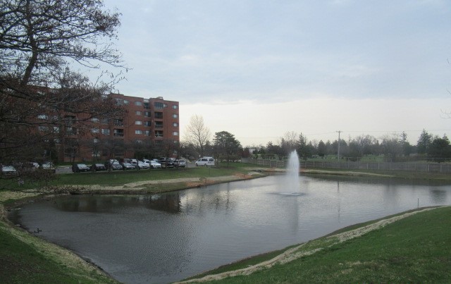 701 Forum Square, Unit 607 Glenview, IL 60025 - Photo 2 of 13 a view of a lake with houses in the back