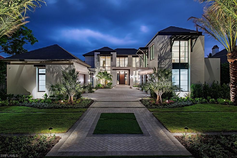 a front view of a house