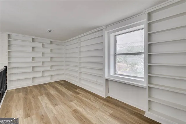 a view of a room with shelf