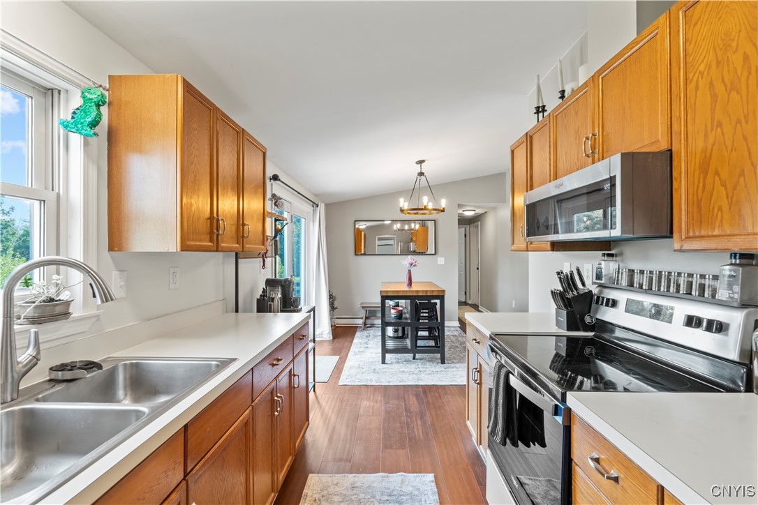 3229 Gardner Road Onondaga, NY 13215 - Photo 11 of 47 Galley kitchen with large eat-in dining area