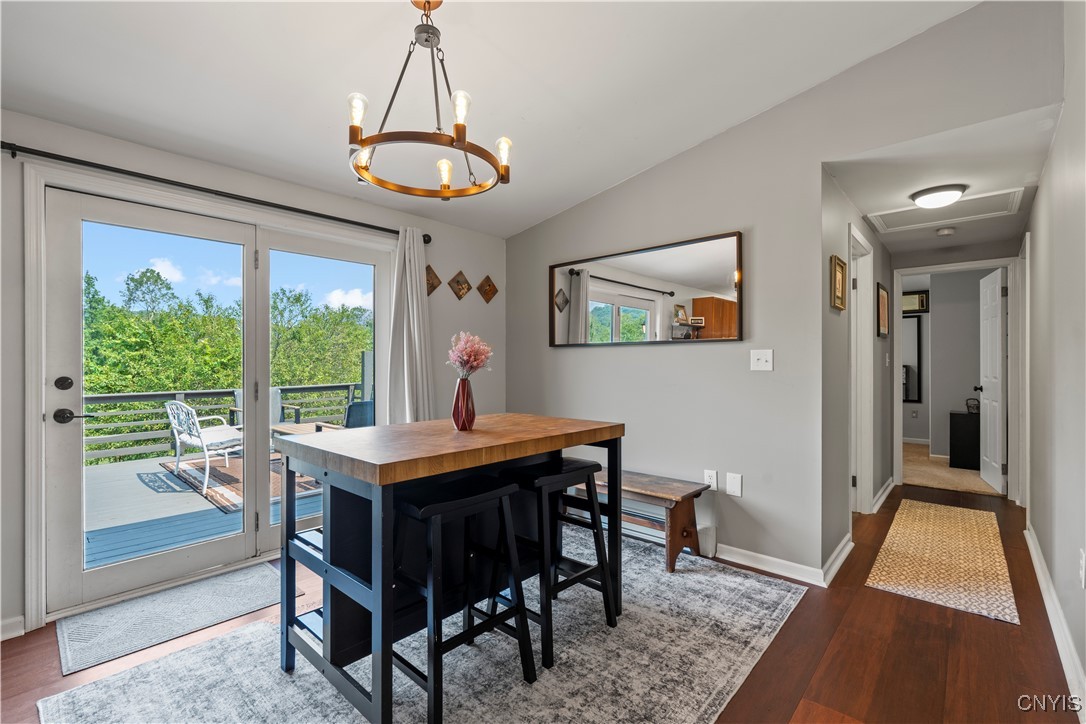 3229 Gardner Road Onondaga, NY 13215 - Photo 14 of 47 Dining with convenient access to beautiful back de
