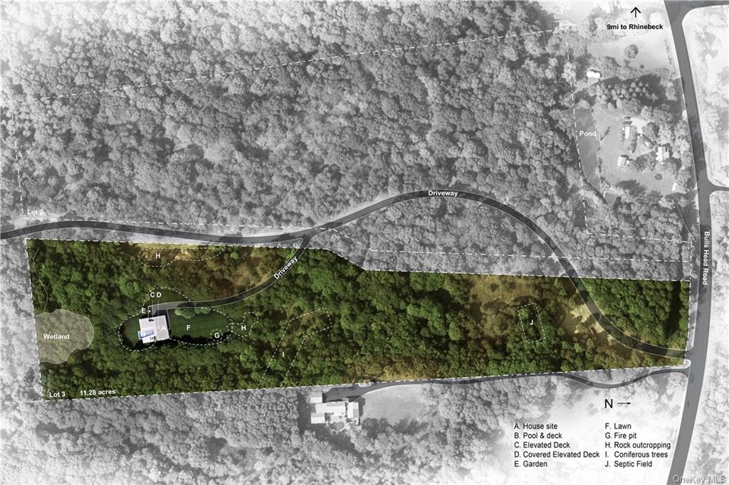 0 Bulls Head Road Clinton Corners, NY 12514 - Photo 18 of 19 Site Plan. Great setback, private road access and peaceful setting.