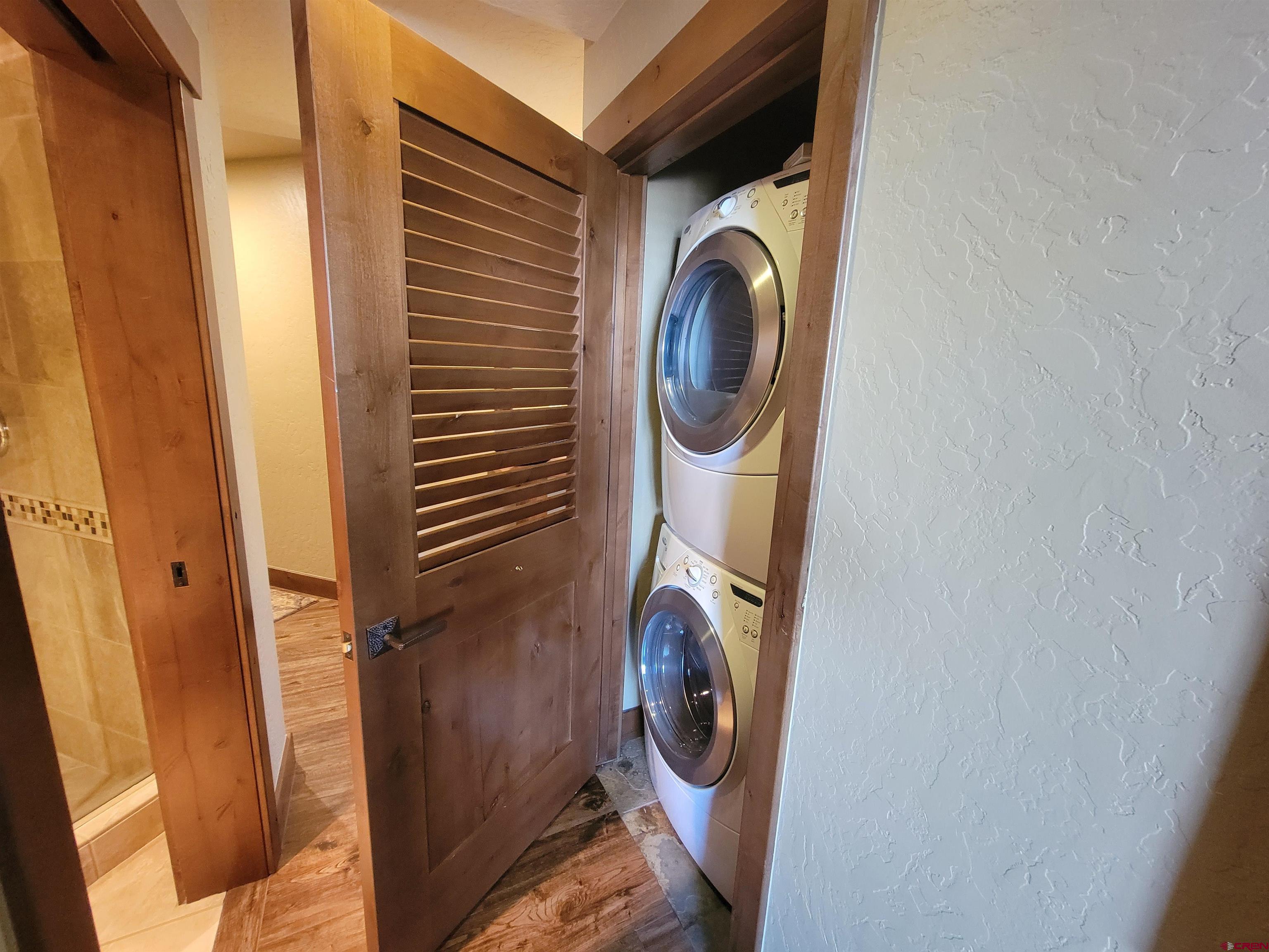 24 Sheol Street, Unit 101D Durango, CO 81301 - Photo 17 of 32 a utility room with dryer and washer