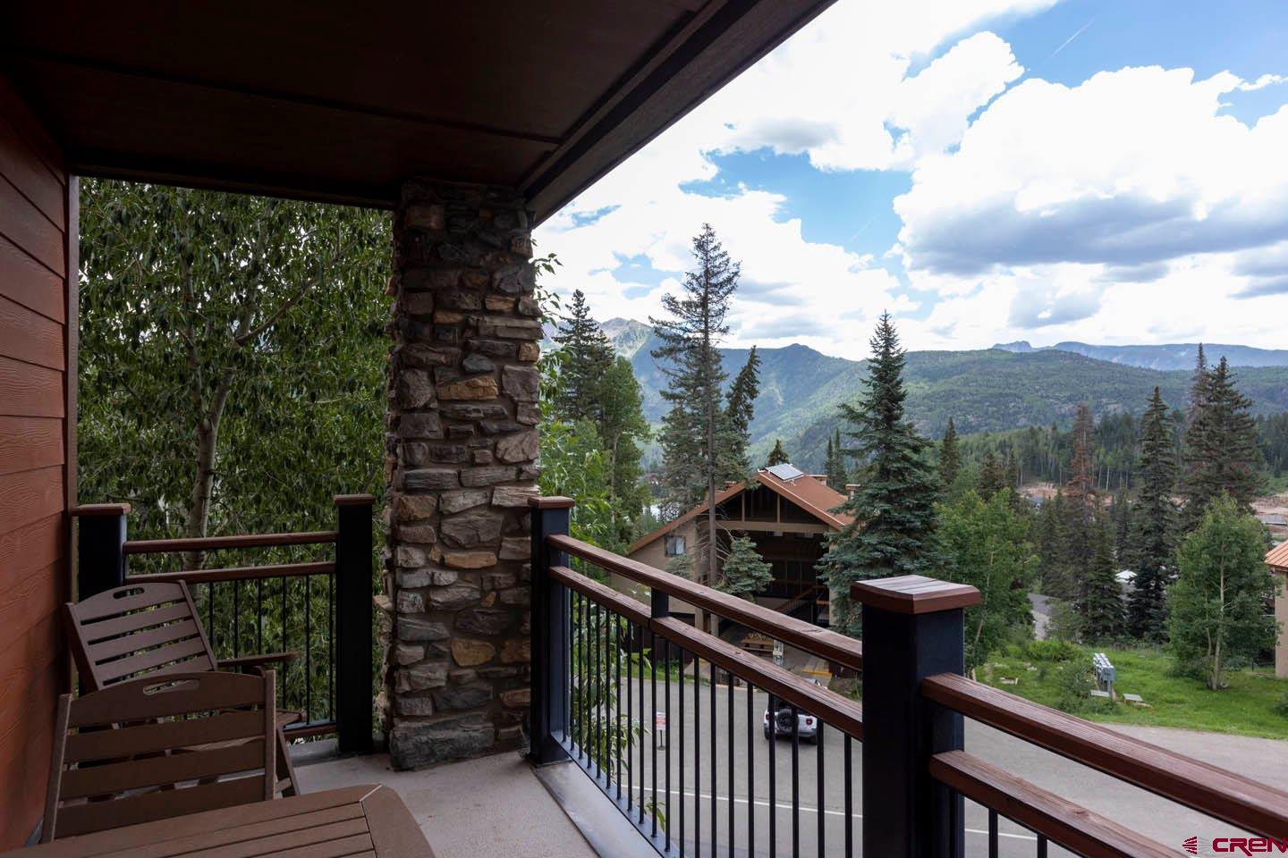 24 Sheol Street, Unit 101D Durango, CO 81301 - Photo 22 of 32 a view of a balcony with a swing