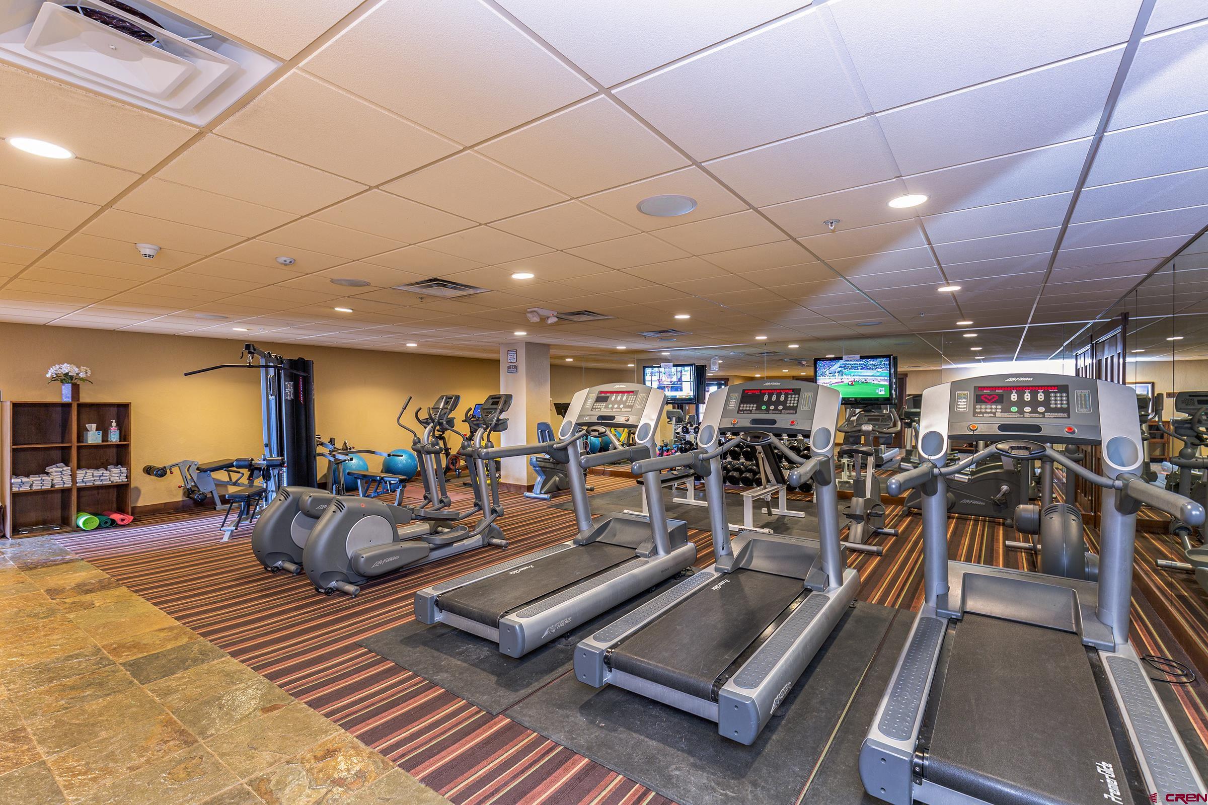 24 Sheol Street, Unit 101D Durango, CO 81301 - Photo 29 of 32 a view of a room with gym equipment