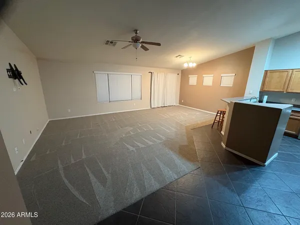 a view of a livingroom with a furniture