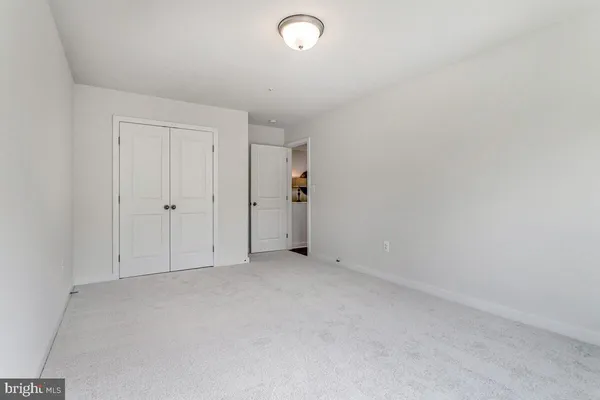 an empty room with an entryway