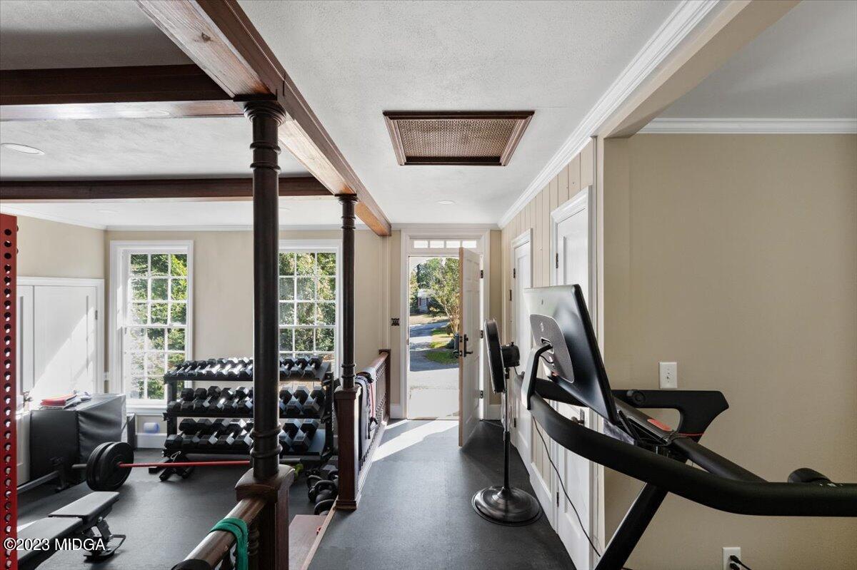 394 Overlook Road Macon, GA 31204 - Photo 22 of 29 a view of a room with gym equipment