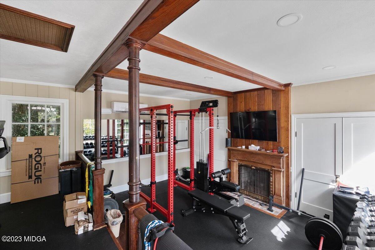 394 Overlook Road Macon, GA 31204 - Photo 23 of 29 a view of a room with gym equipment
