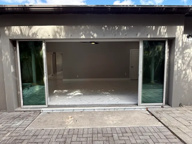 a view of entrance gate of building